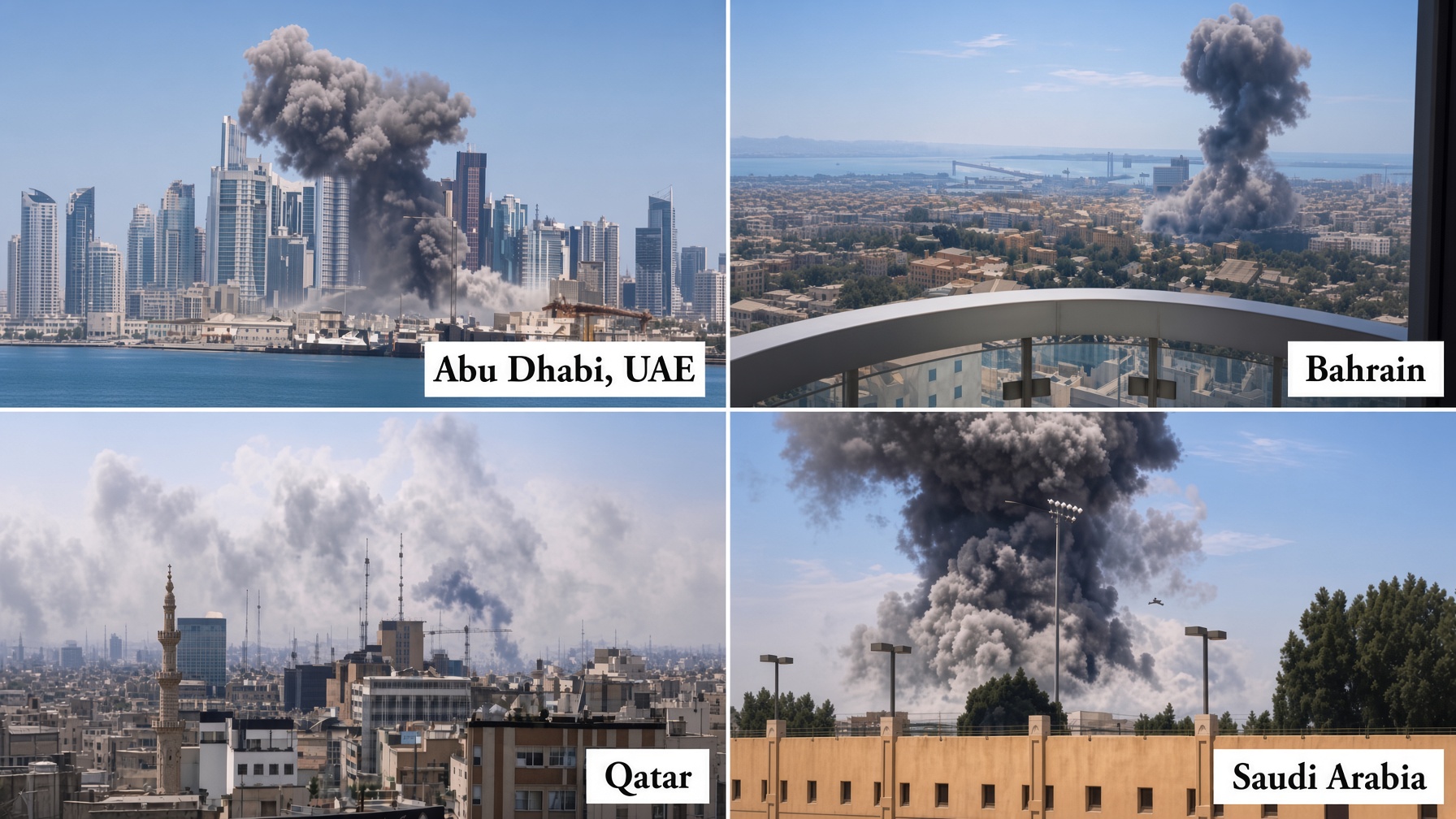 Iran attacks Gulf states
