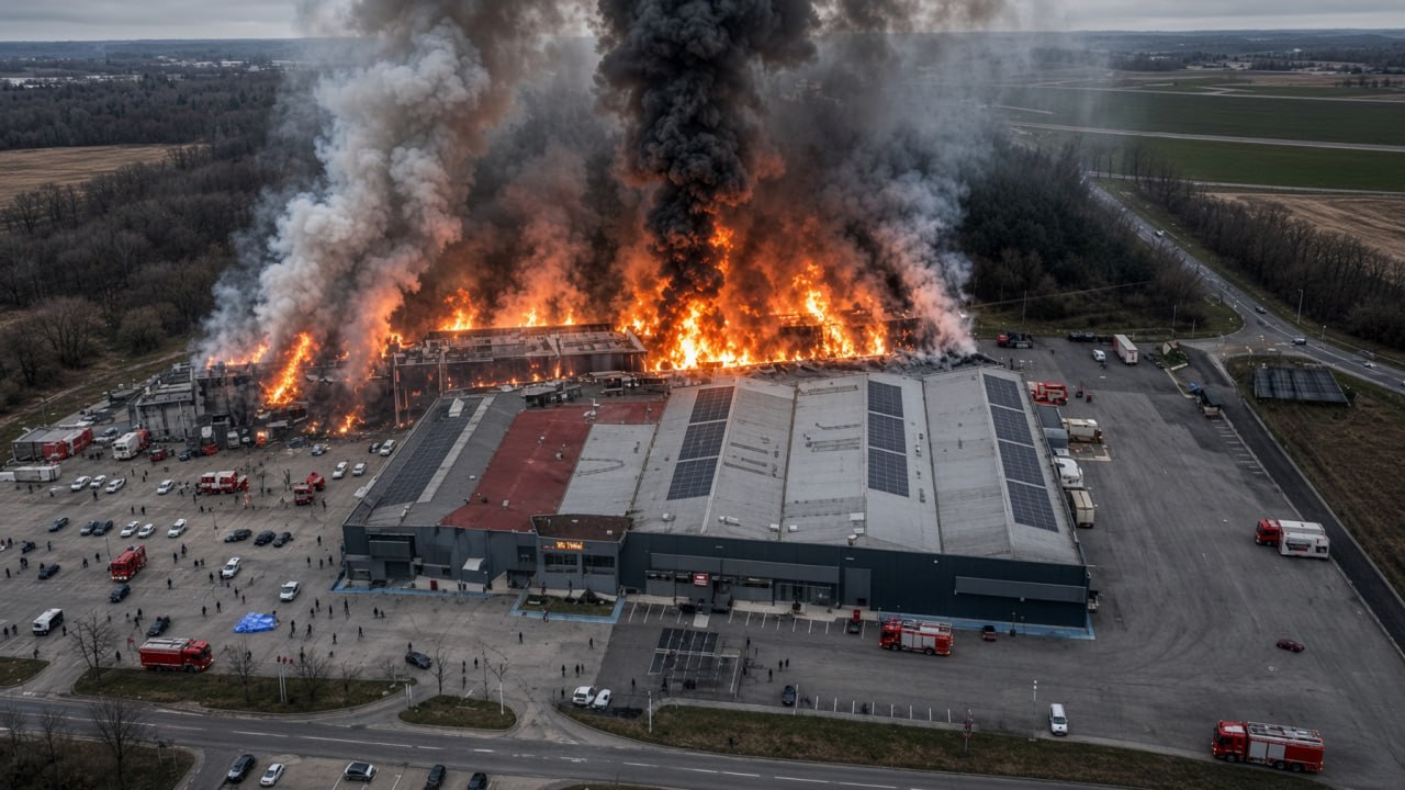 biscuit factory fire Greece